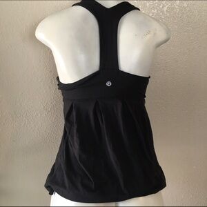 lululemon athletica Black Racerback Top